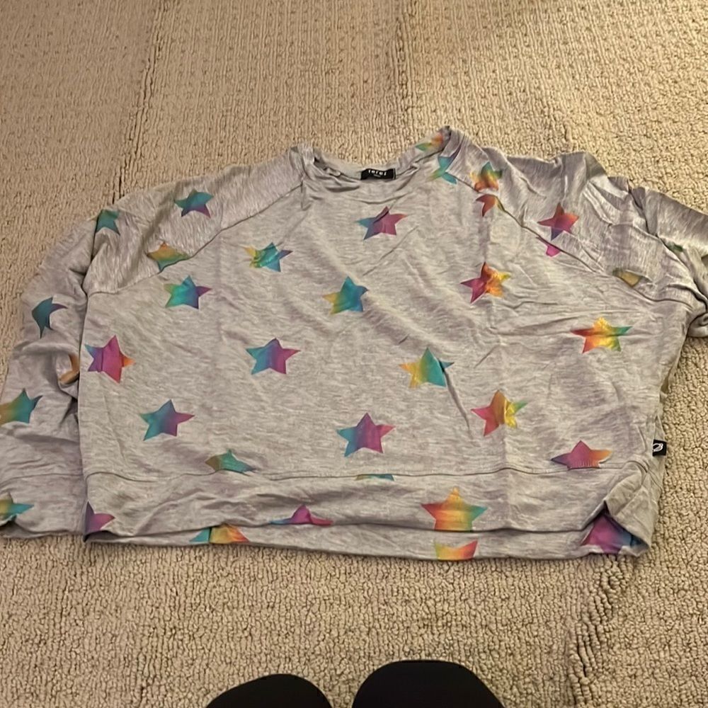 Terez Rainbow Star Sweatshirt Small